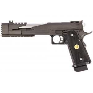 Модель пистолета WE Hi-Capa Black Dragon 7" B Version металл, GAS, Blow Back WE-H013B